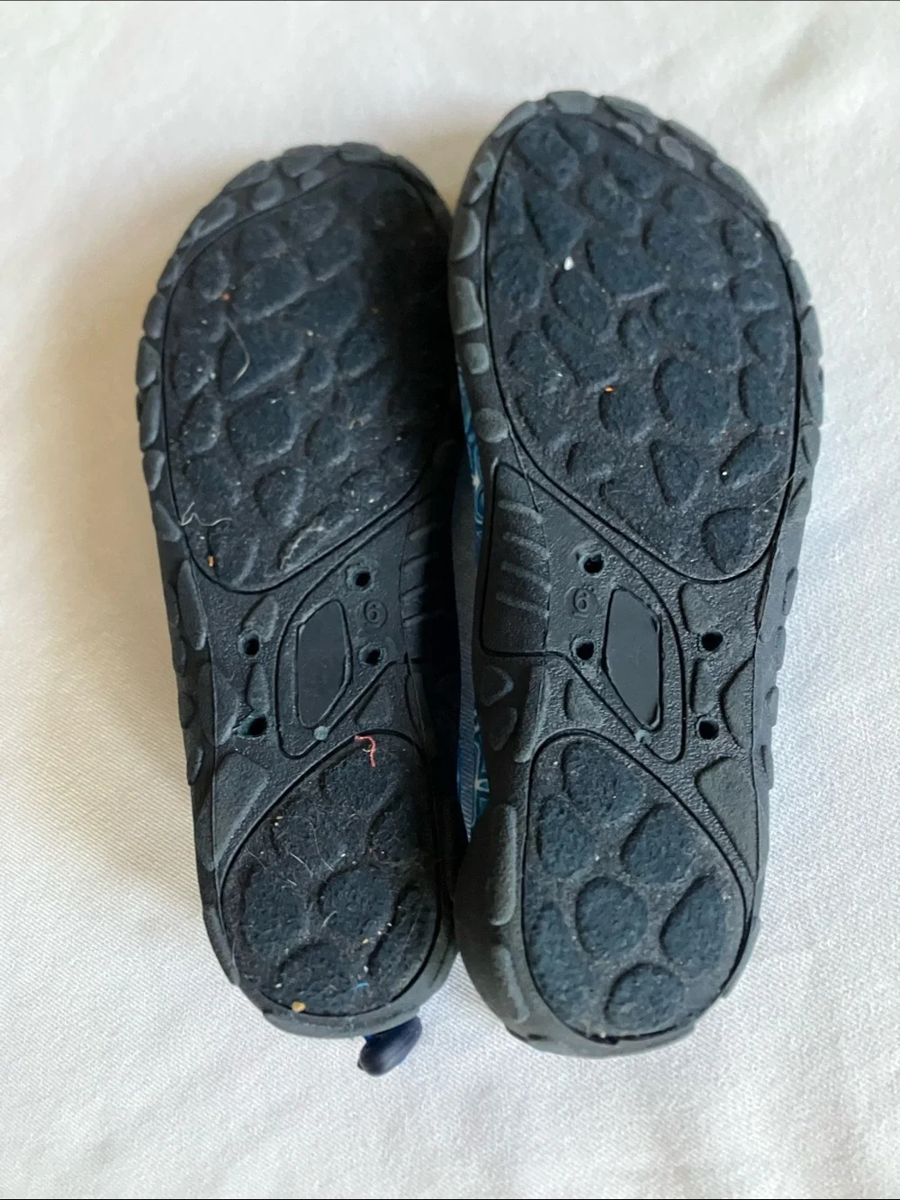 Lands' End Blue Patterned Slip-On Water Shoes